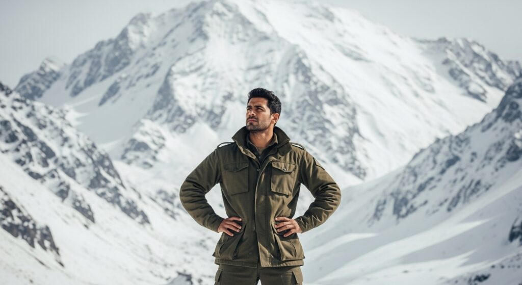 man-in-military-jacker man in military jacket